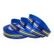 PP RIBBON WITH 3 GOLDEN STRIPES 2cm, 3cm/50yd