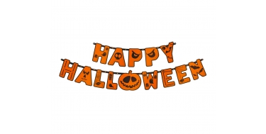 BANER "HAPPY HALLOWEEN" 15cmx185cm