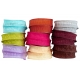 WIRED EDGE "CRUSHED IN WIDTH" SATIN RIBBON 4cm/10m