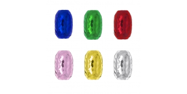 PP METALLIC "RIBBON EGGS - MIX OF COLOURS" 0,5cm/10m 1opak./6szt.